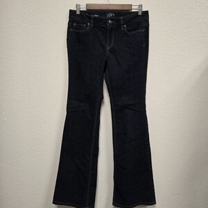 Ann Taylor Loft Women's Dark Wash Jeans Sz 4 Modern Flare